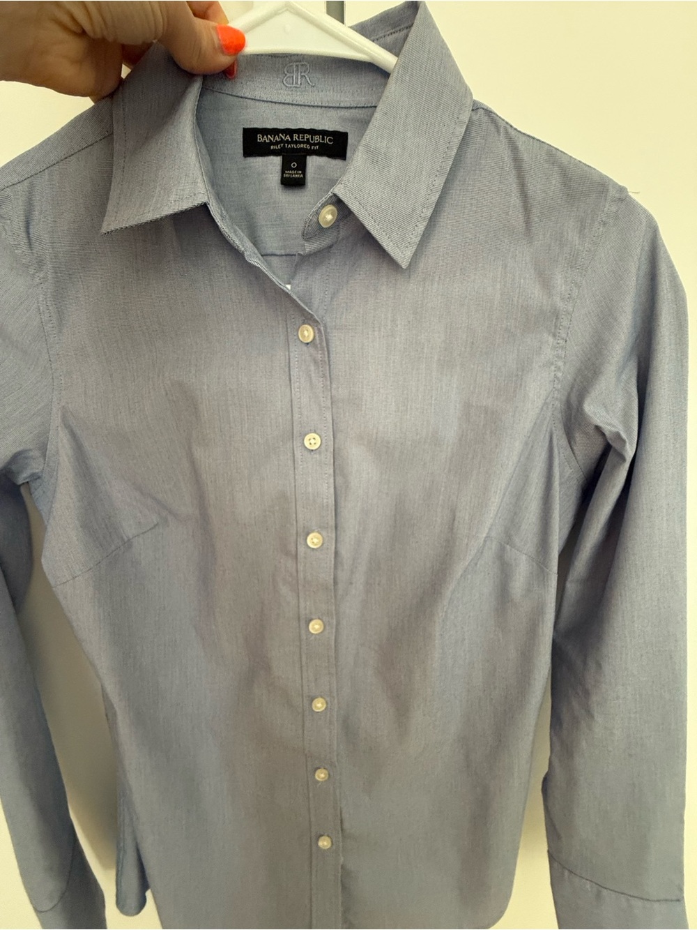 Banana Republic Light Blue Woman Dress Shirt - Tailored Button-Down